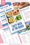 Family Beach Trip Meal Plan & Cookbook