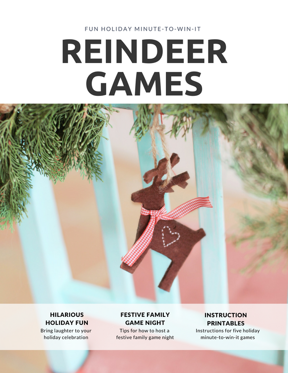 Reindeer Games — A Christmas Minute to Win It Game Kit